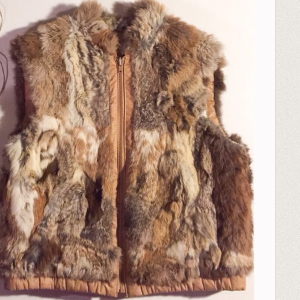 Genuine Rabbit Fur vest